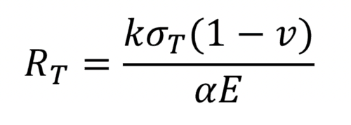 Thermal Shock Parameter formula